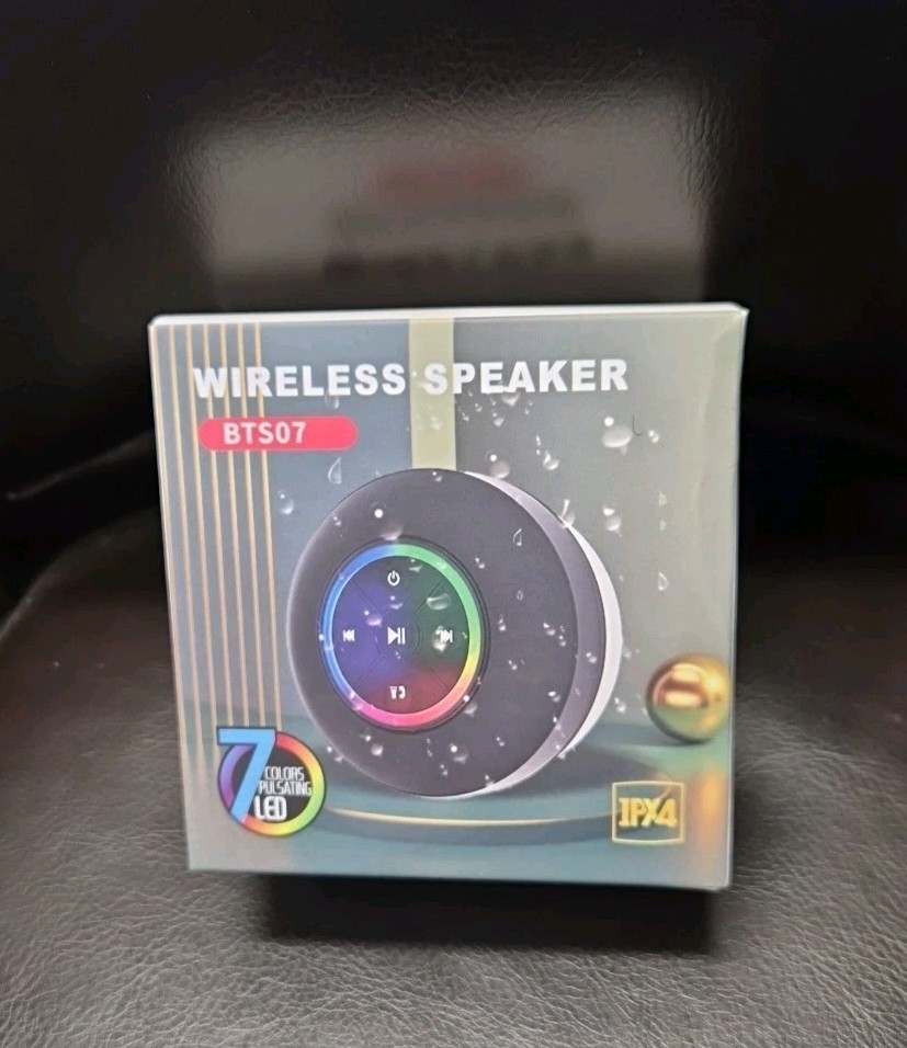 BTS07 Waterproof Bluetooth Shower Speaker with Suction Cup, 