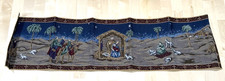 NEW Christmas Nativity Tapestry Table Runner 13x54" Holy Family 3 Kings Shepherd