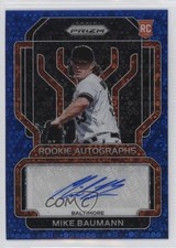 2022 Panini Prizm Rookie Blue Donut Circle 31/50 Mike Baumann #RA-MB Auto nd3