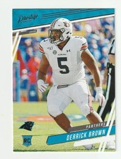 2020 Panini Prestige #234 Derrick Brown rookie card, Carolina Panthers. rookie card picture