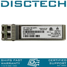 HP 455885-001 456096-001 10GB SR SFP+ Optical Gigabit Ethernet Transceiver