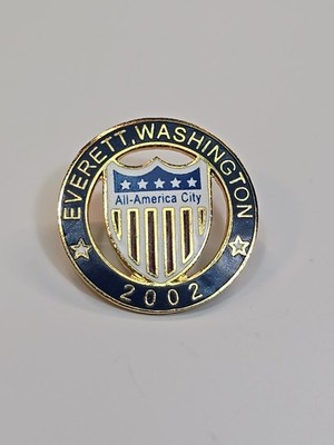 Everett Washington All-American City Lapel Pin 2002