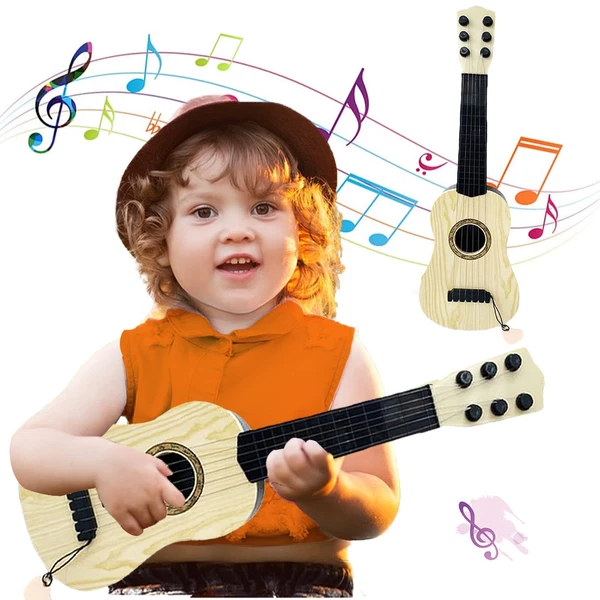 Kids Toy Guitar 6 String,17 inch Mini Baby Guitar with Pick,Musical Instrumen...