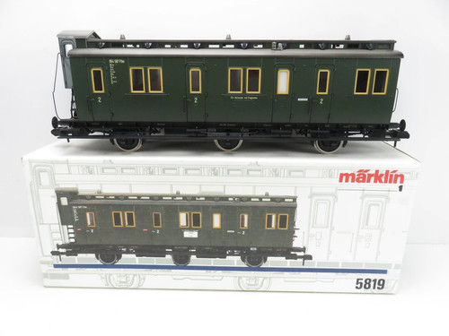 (1HOL436) Märklin 5819 vagón compartimento prusiano de 3 ejes 1ª clase DB 1 DC, embalaje original | Condition: Gebraucht