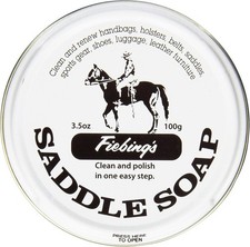 Fiebing's White Saddle Soap for Leather 3.5 oz Tin - Leather Cleaner  Conditi
