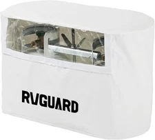 RVGUARD RV Propane Tank Cover, Waterproof, Anti-UV, White Camper 20 Lb 