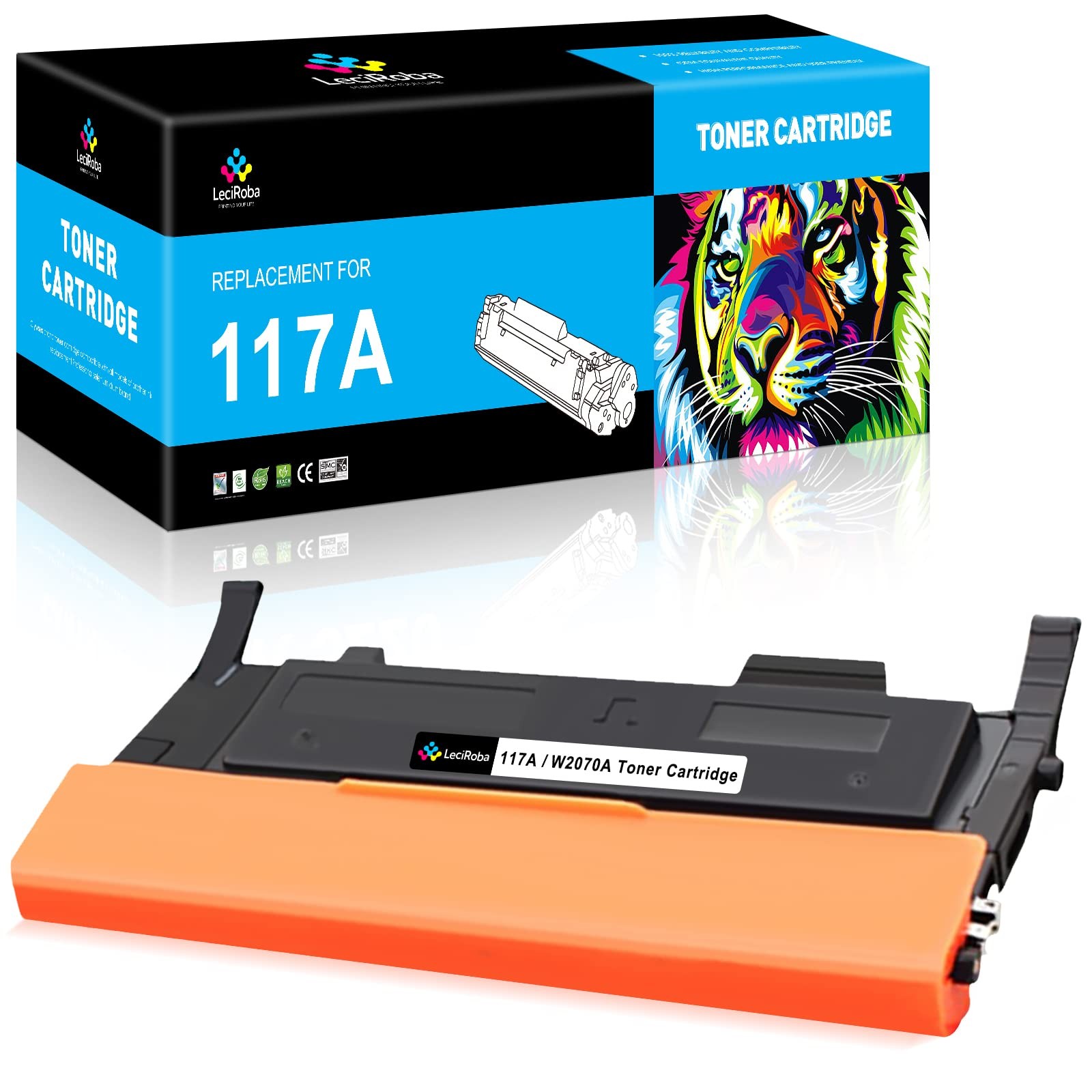 Toner HP W2070A 117A pour corriger les impressions ternes