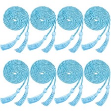 8 PCS Graduation Cords Yarn Honor Cords Tassel College Students Sky Blue
