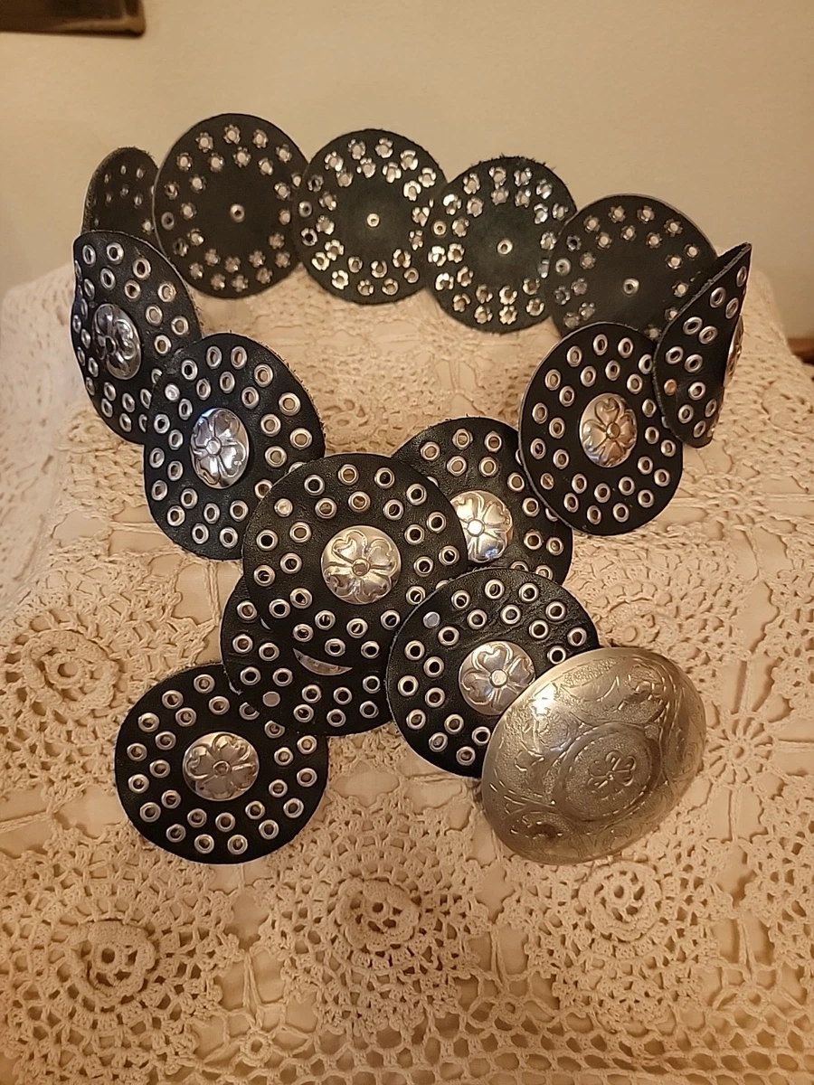 Concho Belt Black Floral Belts for Women for sale | eBay display picture 1