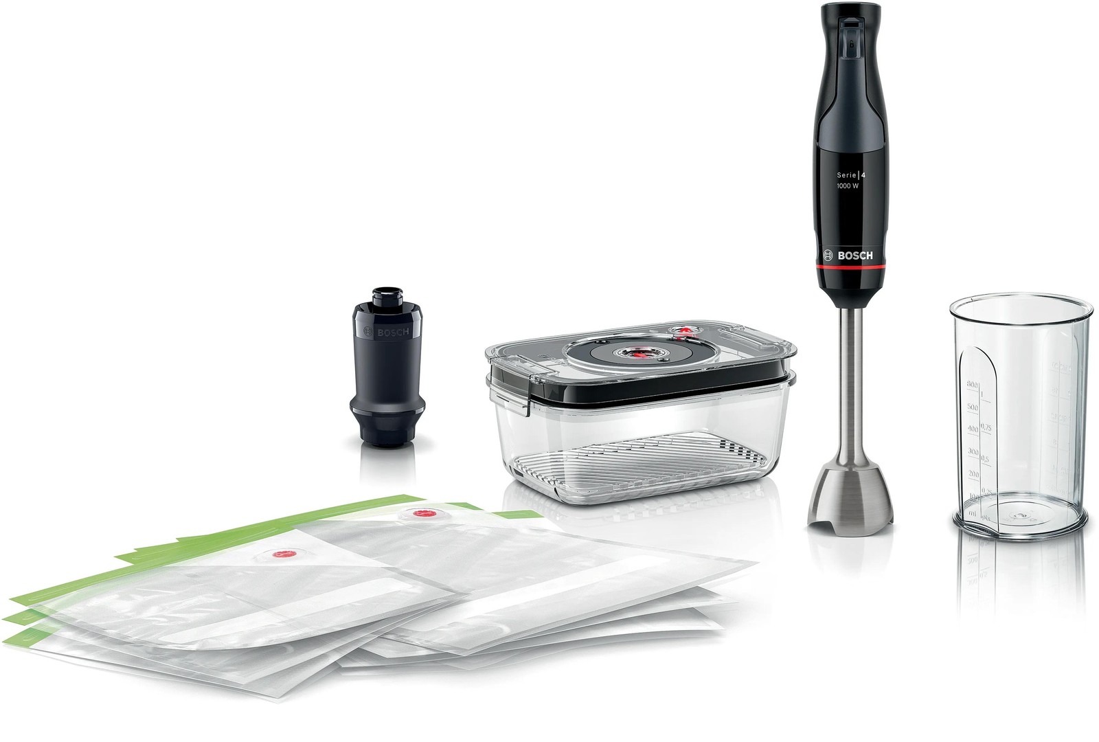 Bosch Serie 4 MSM4B6V2 Frullatore a immersione ErgoMaster 1000W Nero 