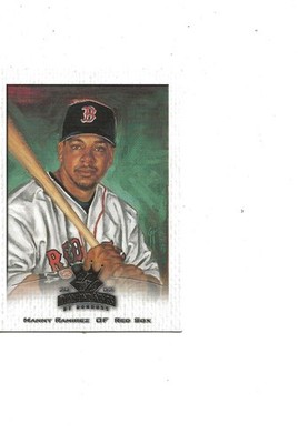 2002 DONRUSS CROWNING MOMENT DIAMOND KINGS RED SOX STAR MANNY RAMIREZ