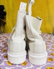 Dr. Martens 1460 Mono White Smooth Leather Lace Up Boots US Ladies 5  — photo 3