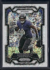 2023 Panini Prizm #21 Roquan Smith White Sparkle