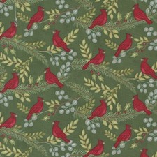 Winter Friends By Deb Strain For Moda - Spruce Cardinals 56132-16