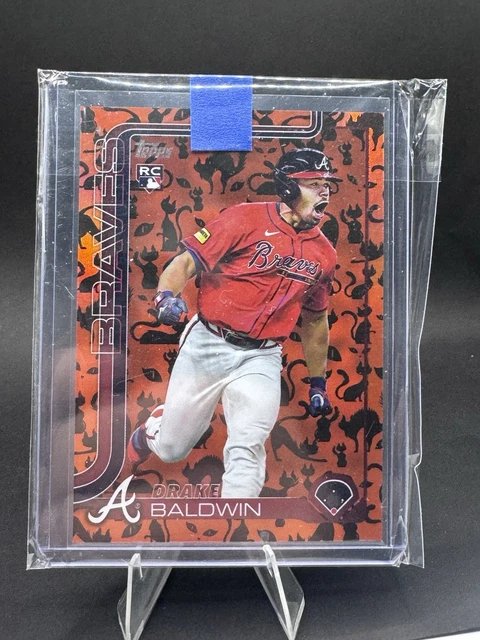 2025 Topps Update Drake Baldwin RC Holiday Black Cat #'d 04/10 SSP