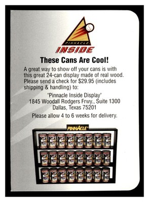 Inside Display / Instant Win Card - #NNO 1997 Pinnacle Inside