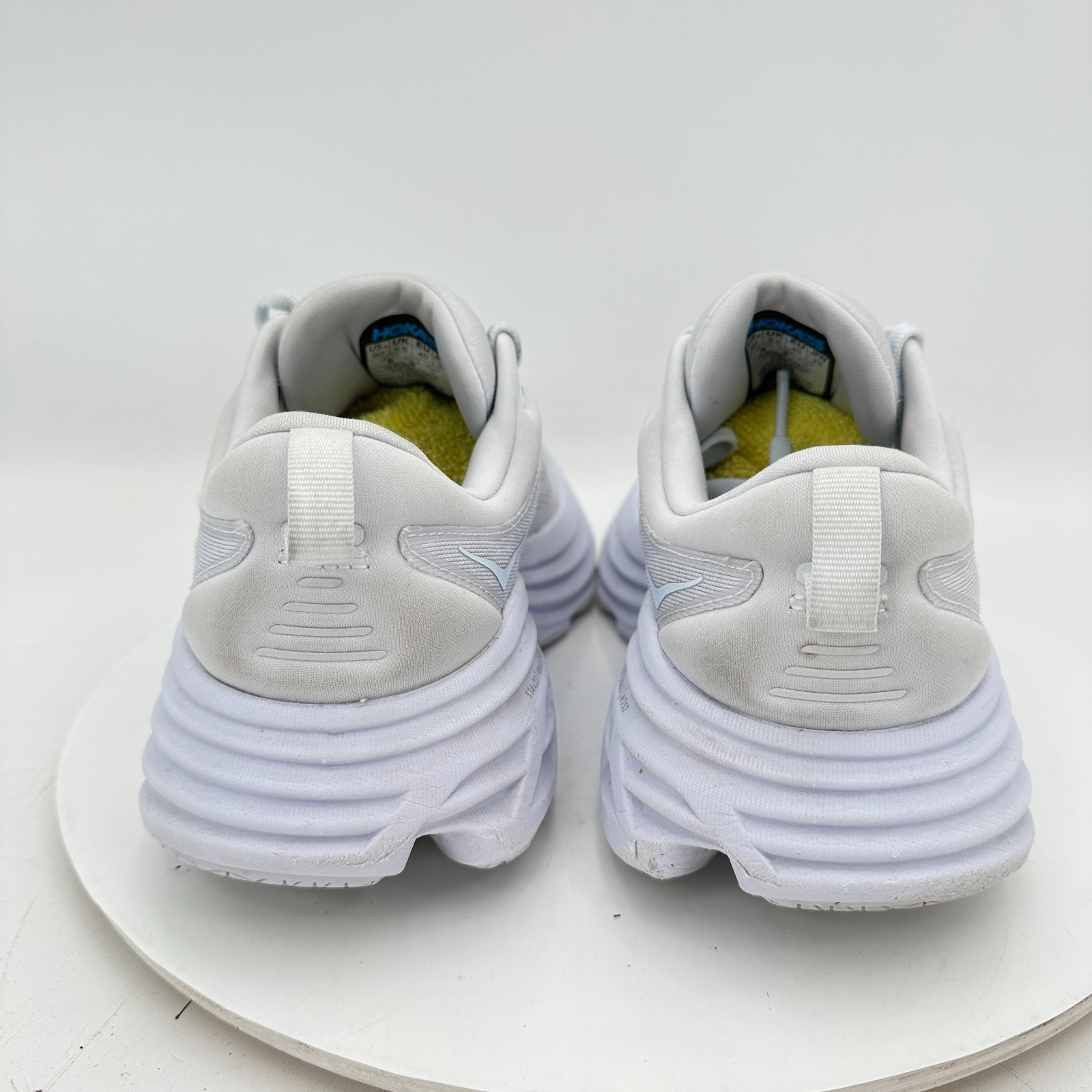 Hoka One One Bondi 8 Women Size 8.5D 1127952 WWH White Running Shoes thumbnail 5