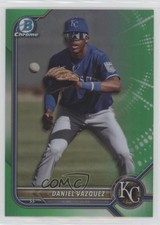 2022 Bowman Draft Chrome Green Refractor 58/99 Daniel Vazquez #BDC-74 0h4v