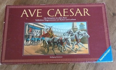 AVE CAESAR, Wagenrennen Brettspiel v. Ravensburger aus 1989 -vollständig