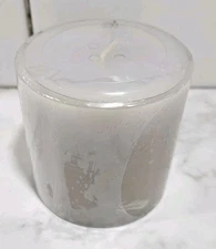 NEW SEALED THE WHITE BARN CANDLE CO 3x3 PILLAR CANDLE MOONLIGHT PATH