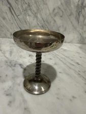 Vintage Silverplated Champagne Wine Goblet Roma S. L. Madrid Spain EUC