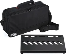 Gator Small Pedalboard with Bag - 15.75"x7" Black