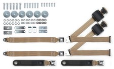1964-75 Chevrolet Tan Shoulder Belt Kit 20 Aviation Buckles Hardware 1964-75 Chevrolet Tan Shoulder Belt Kit 20 Aviation Buckles Hardware