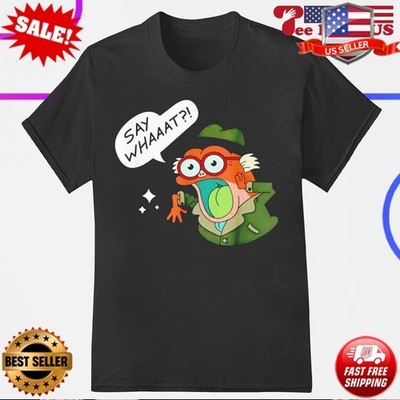 Hop Pop Plantar Amphibia say whaaaat Cartoon T-Shirt S-5XL