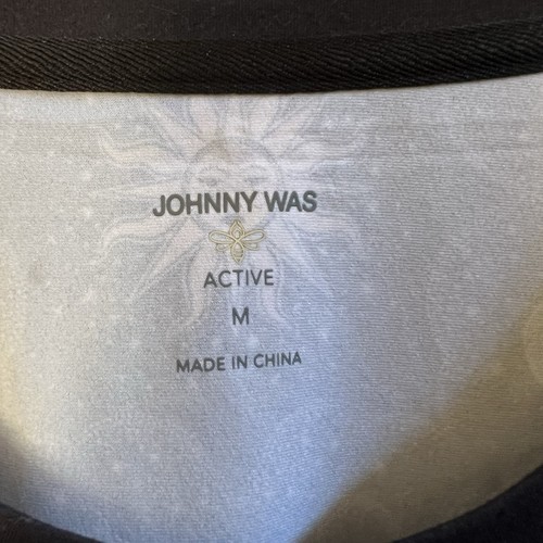 Johnny Was Runa Bee Black Athletic Shirt Size M - Picture 8 of 9
