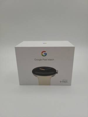 Google Pixel Silver Stainless Steel Case Chalk Band Android Bluetooth Smartwatch