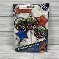 Marvel Avengers 5 Piece Anagram Balloon Bouquet Birthday Party Decorations Hulk
