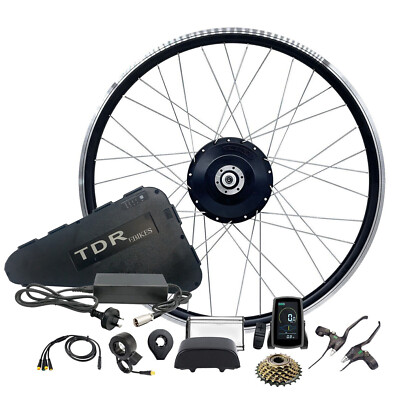 48V 500W Rear Hub EBike Electric Bike Conversion Kit for 26