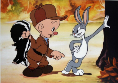 Looney Tunes Bugs Bunny and Elmer Fudd Cartoons 8.5x11 Photo Print ...