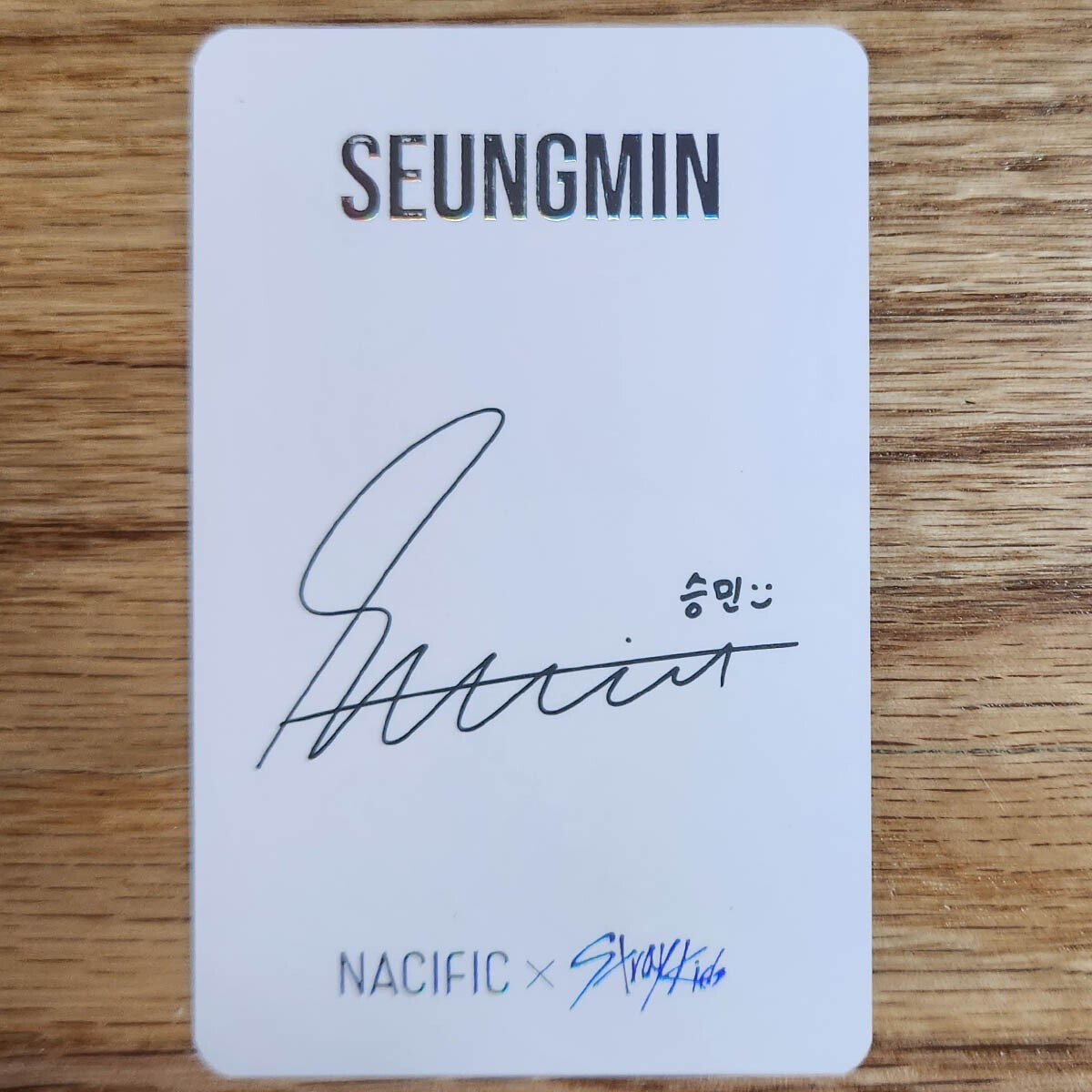 Seungmin Official Nacific Round 7th R7 Photocard Stray Kids