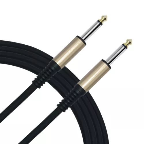 Hakka 10ft Nolseless Electric Guitar Bass Cable Pedal AMP Cord 1/4" Keyboard Tie
