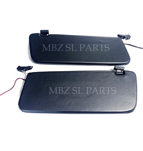 Pair of NEW Blue Sun Visor With Vanity Mirrors for Mercedes W107 R107 560SL USA - Picture 7 of 11