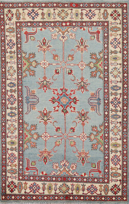 Artisan Kazak Pakistani Rug Hand-Knotted Wool Craftsmanship 4x6 ft