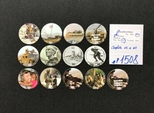 AAFES POGS, 8th Printing,13 POGS, 25c COMPLETE set, #P1508, GOOD