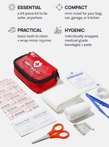 Mini 24pc First Aid Kit NWT - Picture 6 of 6