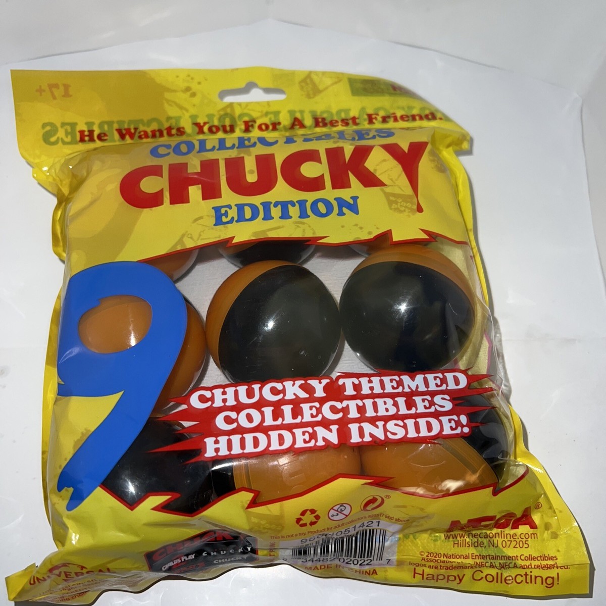 NECA 9 Halloween Toy Capsule Collectibles Chucky Child's Play