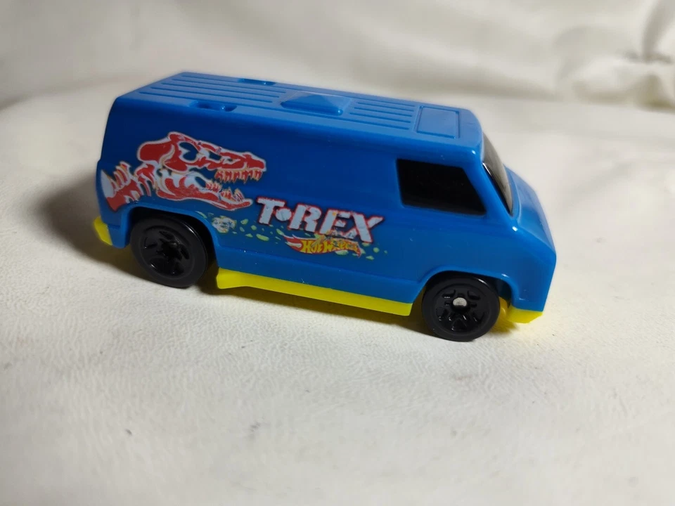 Mattel Hot Wheel Burger King T-Rex Dinosaurio Azul Furgoneta Juguete Plástico Foto 4 de 4