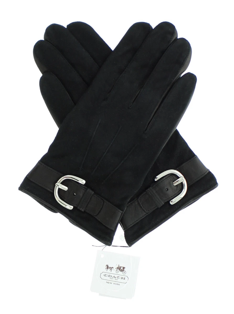 Coach Leather Black Gloves & Mittens for Women for sale | eBay