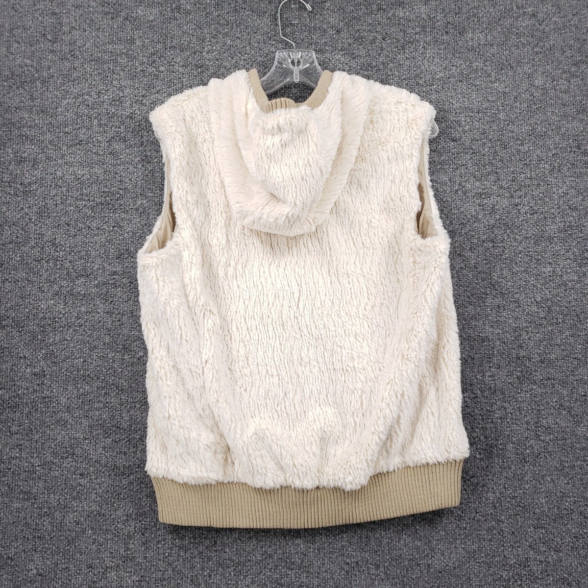 Hooded Vest Patagonia Fur Vest Patagonia Vest Womens L Large White