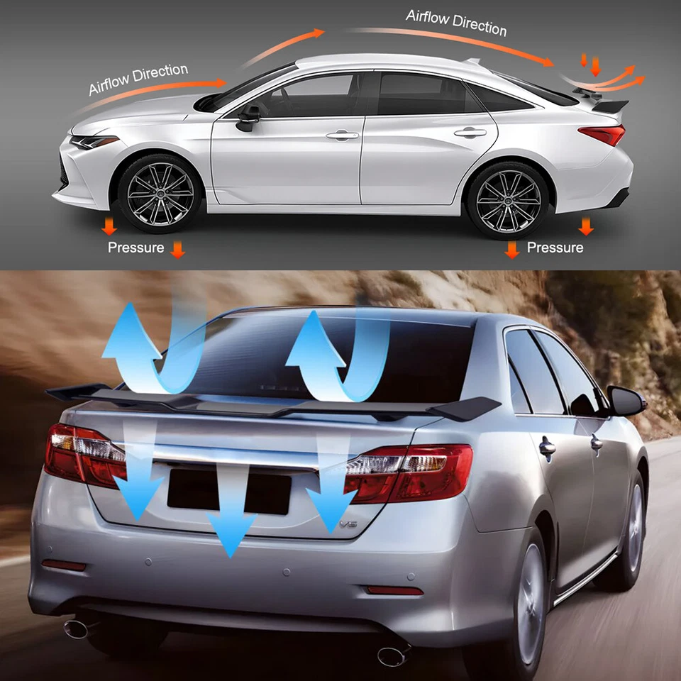 Alerones traseros negro mate estilo PRO 54" labio del ala del maletero para Toyota Mark II Mr2 Foto 4 de 4