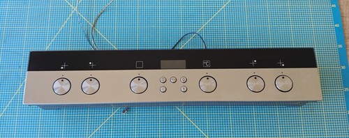 Bedienblende Blende Herd Kochfeld mit Uhr Elektronik Edelstahl Inox