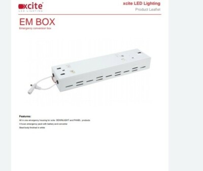 Notbeleuchtung Excite Innen EM Fernbedienung Notfall Umbau Box XCR3