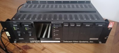 Telecast Viper II 3U Rack Rahmen 2x PS5000 Netzteile PS5010 Akku Backup