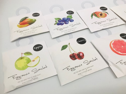 Scented Hanging Wardrobe Sachets Freshener Fragrance Freshener Air Drawer Room - Picture 3 of 23