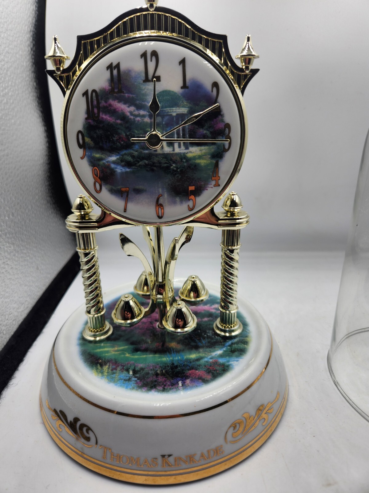 Thomas Kinkade Anniversary Clock with Westminster Chime/Pools of
