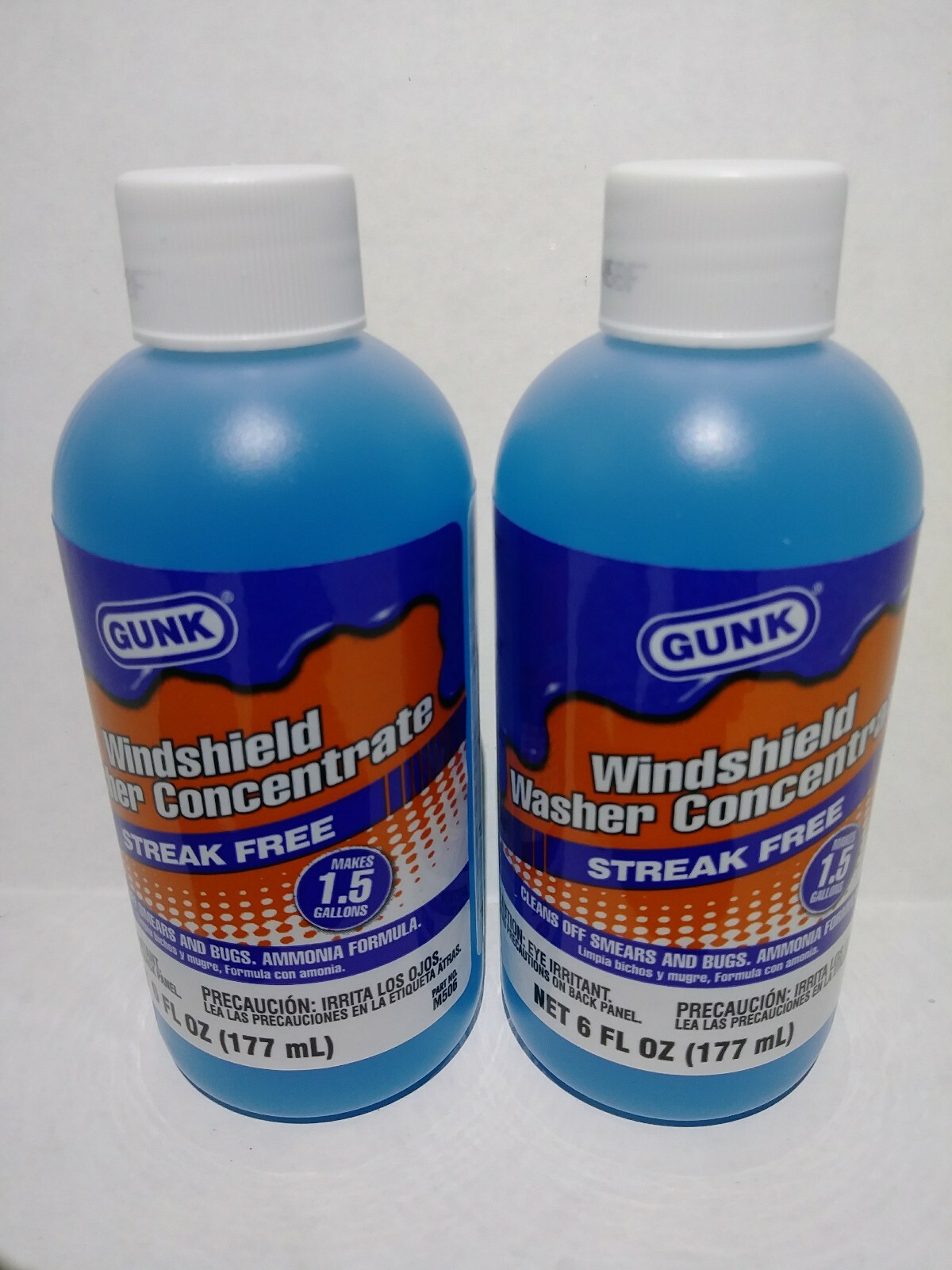 Windshield Washer Fluid Concentrated Gunk makes 1.5 Gallons 6 oz M506